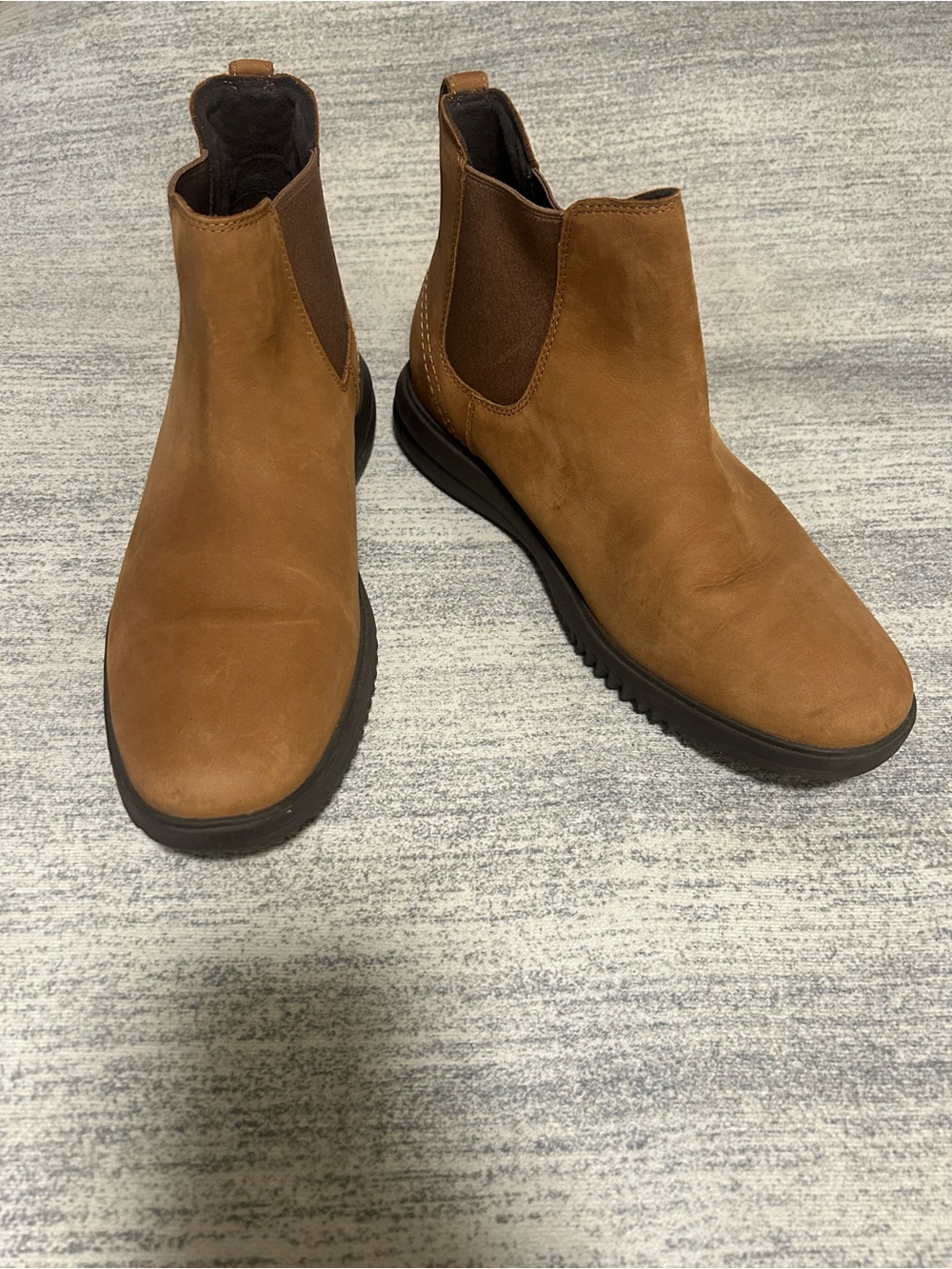 Cole Haan Tan Chelsea Boots with Black Sole